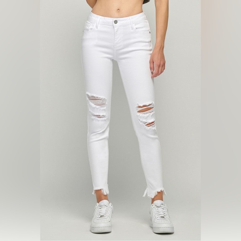 Hidden WHITE DISTRESSED SKINNY, worn Twice, Size 24
